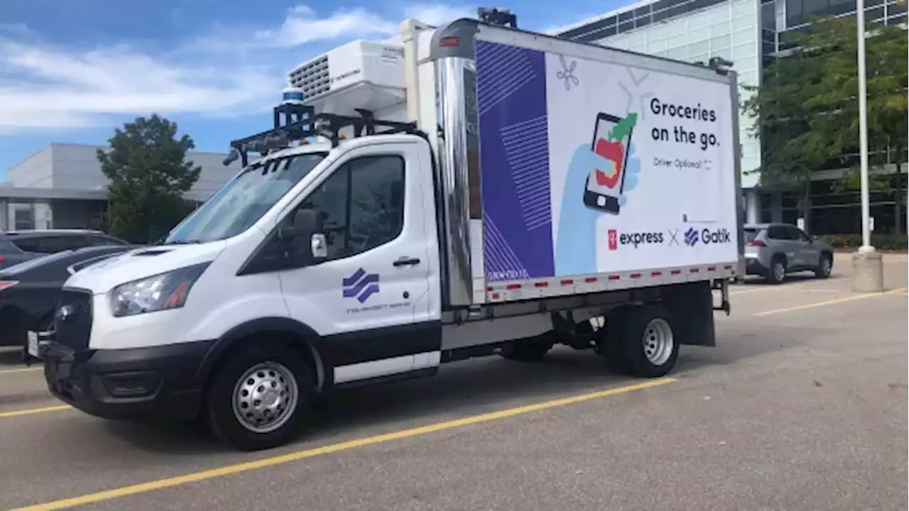 Driverless grocery delivery one step closer to reality, after new program by Gatik and Loblaws | CBC News