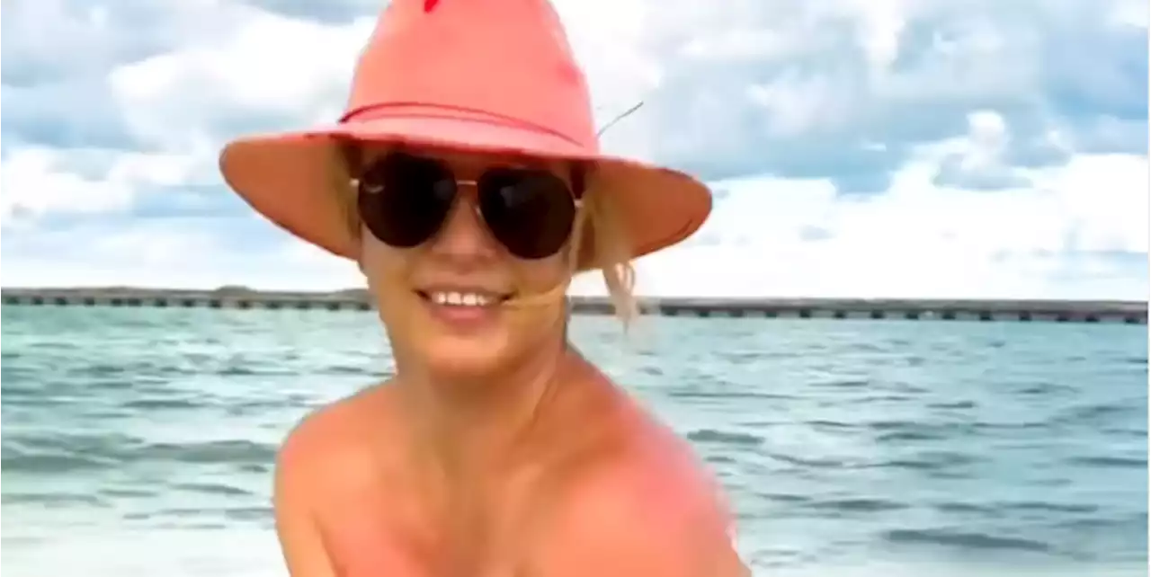 Britney Spears Teases a Brand-New Haircut in Video from Her Tropical Vacation