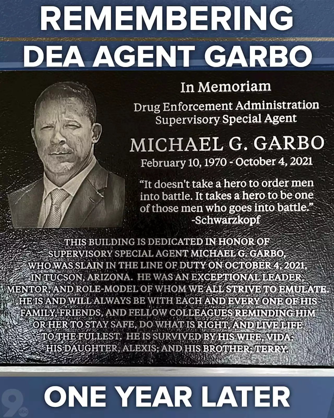 Tucson DEA building to bear Agent Mike Garbo's name