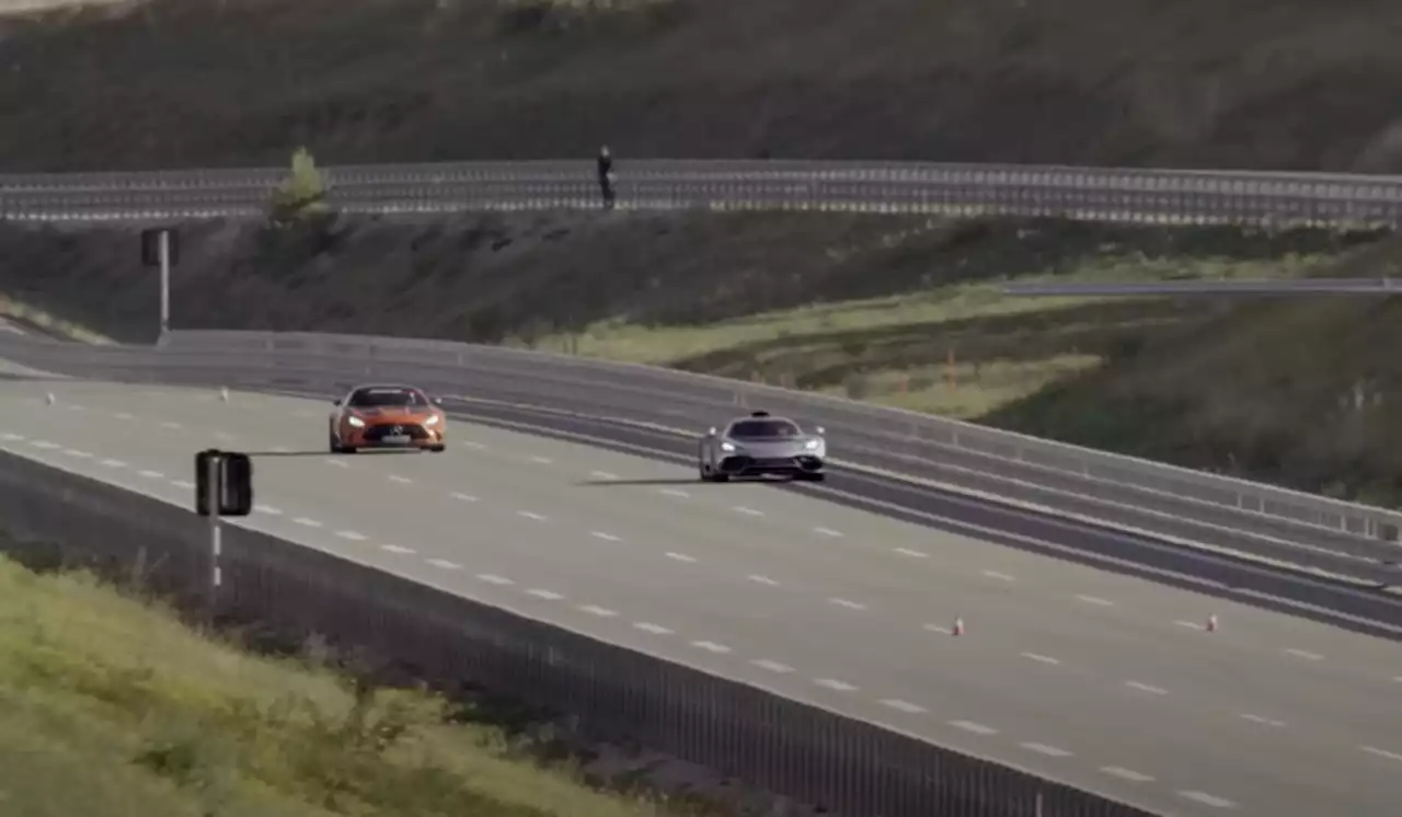 Mercedes-Benz AMG One goes up against the GT Black Series in a drag race