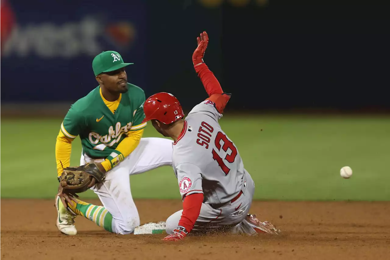 Langeliers' Bases-Loaded Walk Sends A's Past Angels, 2-1