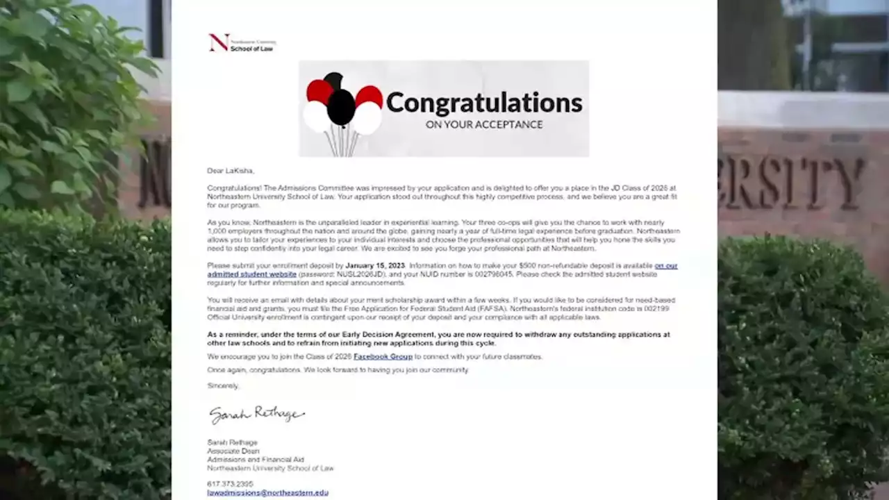 Northeastern Mistakenly Sends Acceptance Letters to Hundreds of Applicants