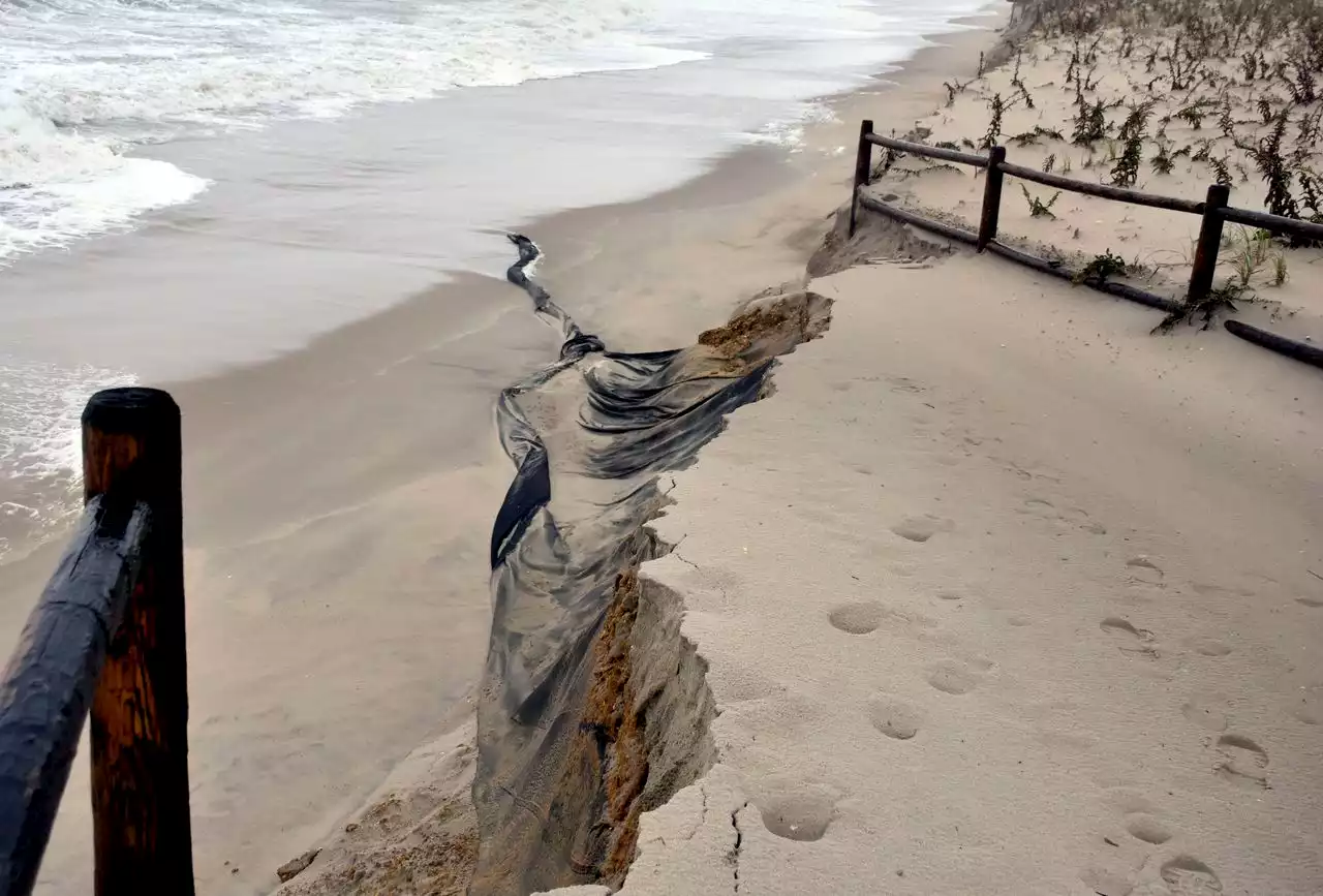 Ian remnants erode N.J. beaches, creating dramatic 12-foot cliffs in some spots (PHOTOS)