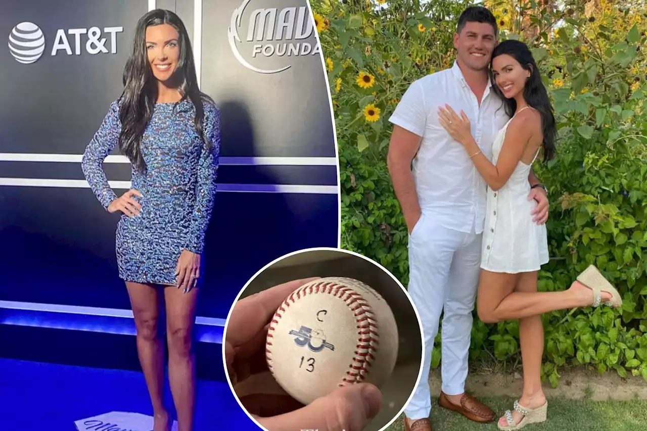 Dallas sports reporter Bri Amaranthus celebrates husband’s Aaron Judge ball