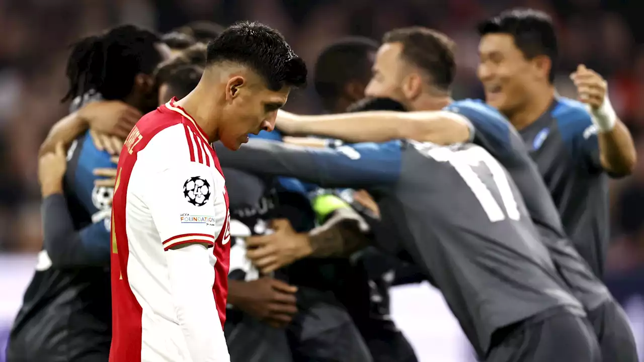 Champions League: Napoli a valanga 1-6 sull'Ajax ad Amsterdam