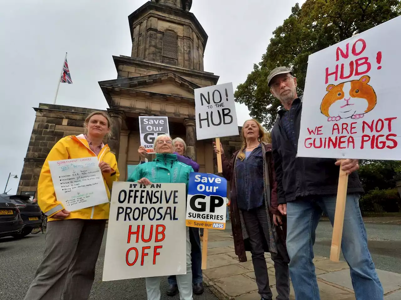 Protest held as health chiefs face grilling over proposed Shrewsbury health hub