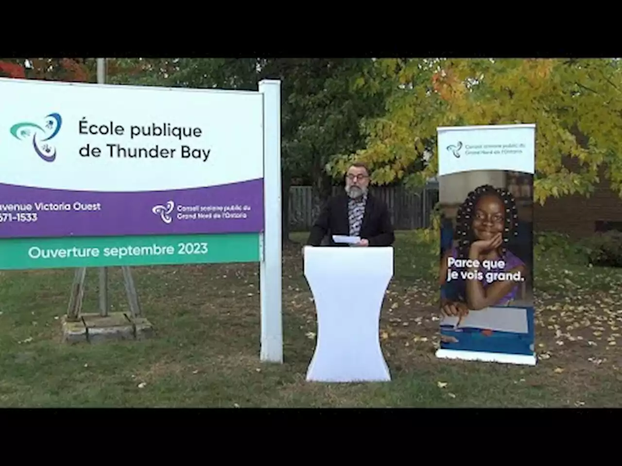 VIDEO: Grand Nord School Board officially announces new French school