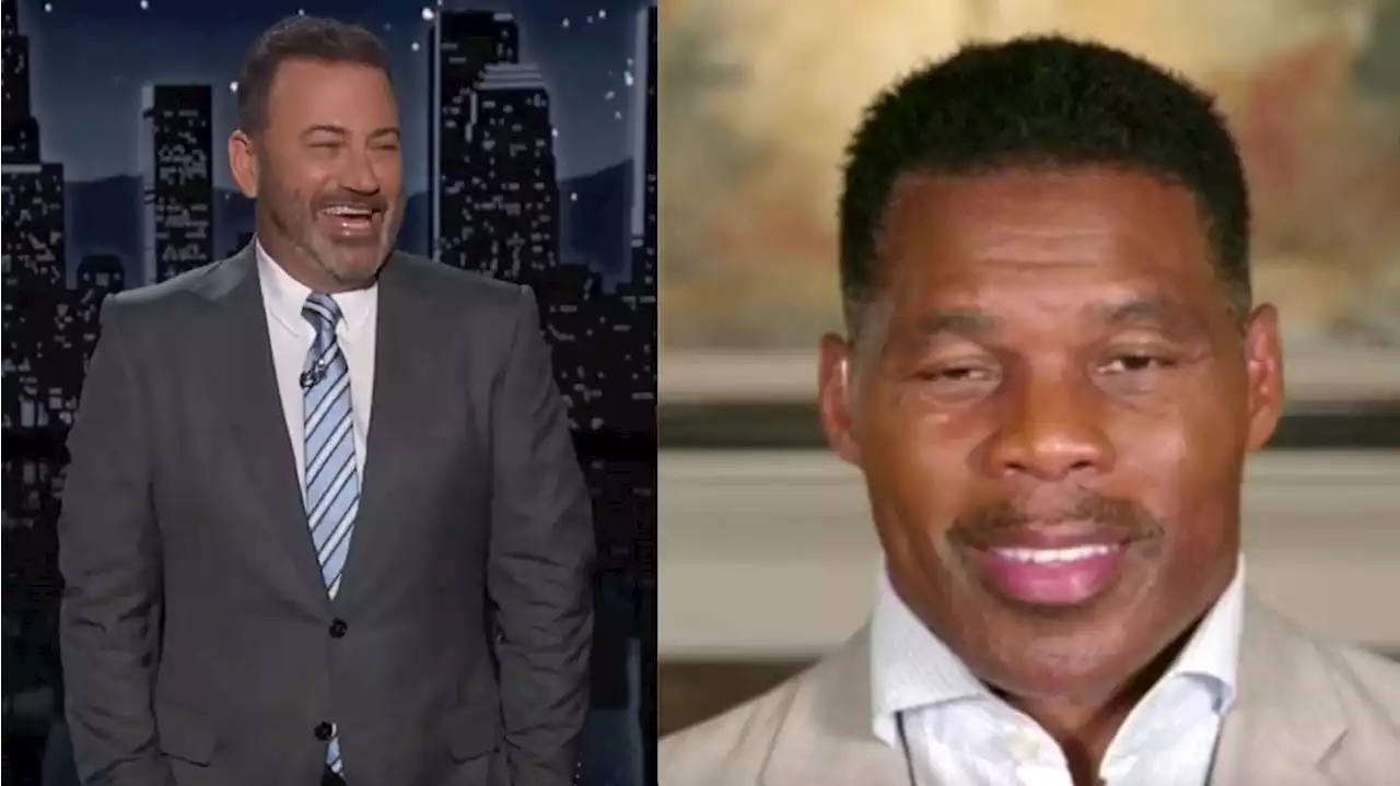 Jimmy Kimmel Laughs in Herschel Walker’s ‘Stupid’ Face