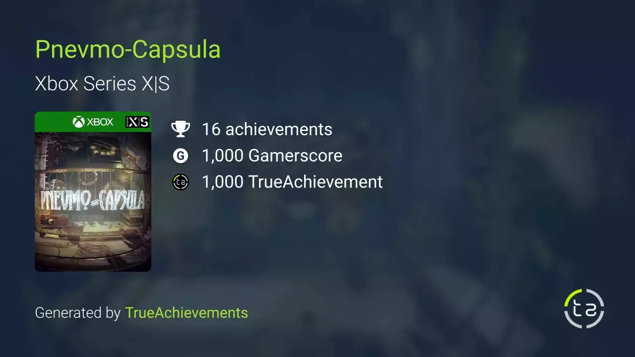 Pnevmo-Capsula (Xbox Series X|S) Achievements