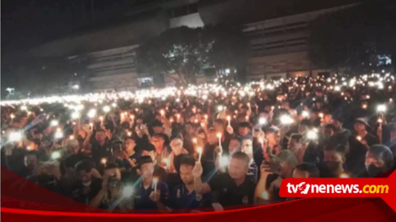 Ribuan Suporter se-Jawa Tengah Gelar Doa Bersama Tragedi Kanjuruhan dan Sepakat Damai di Stadion Mandala Krida