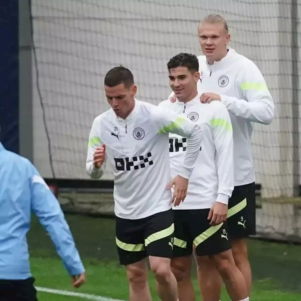 (VIDEO) La especial complicidad entre Julián Álvarez y Haaland en un entrenamiento del Manchester City - TyC Sports