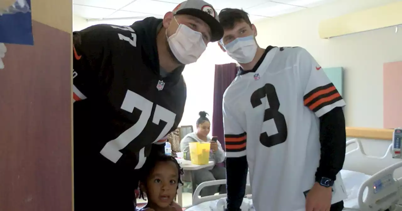 Browns surprise children, patients at UH Seidman Cancer Center, Rainbow Babies & Children’s Hospital