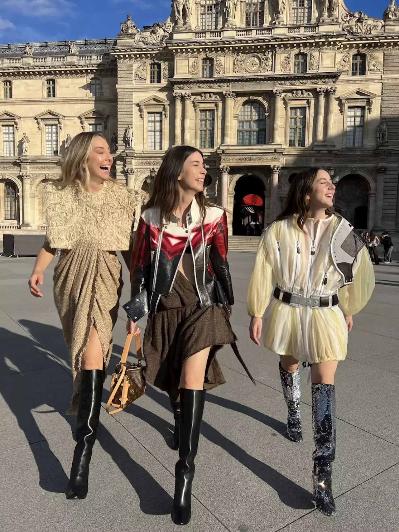 Attending the Louis Vuitton Show With the Haim Sisters