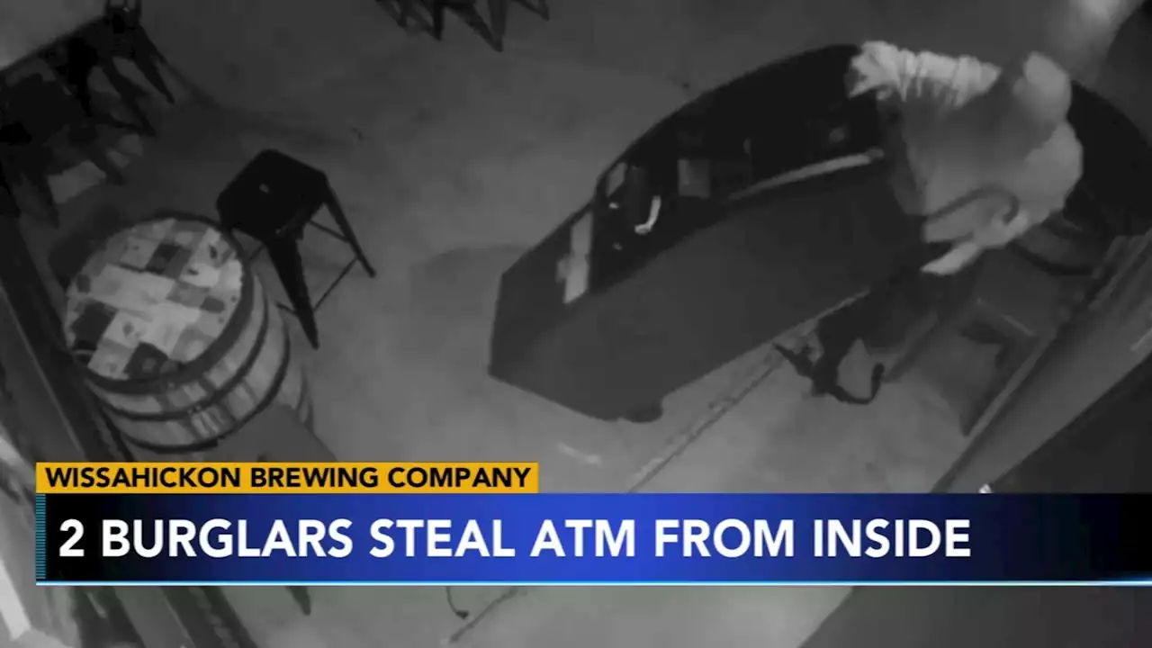 Suspects caught on camera stealing ATM from Wissahickon Brewing Company