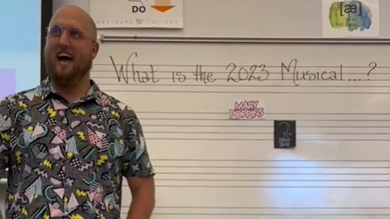 Teacher's TikTok videos revealing upcoming school musical go viral