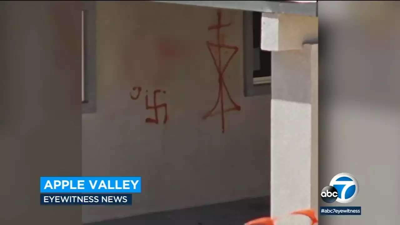 Racial slur, swastika painted on Apple Valley home being investigated as vandalism