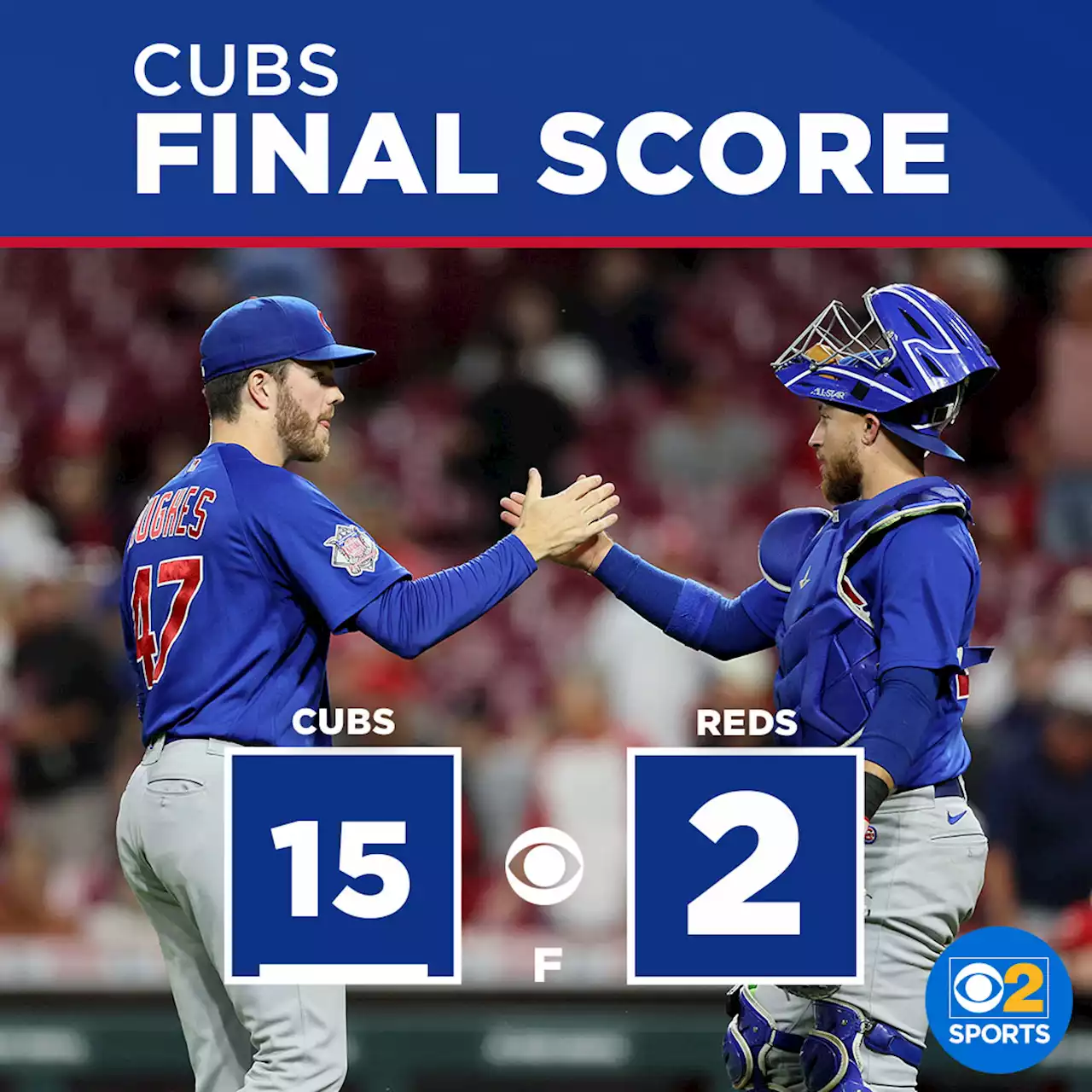 Cubs pound Reds, finish third in NL Central