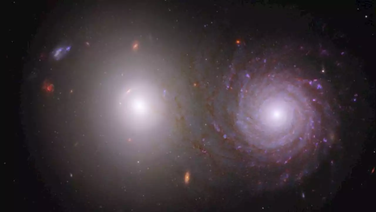 Webb, Hubble space telescopes capture an intriguing galactic pair | CNN