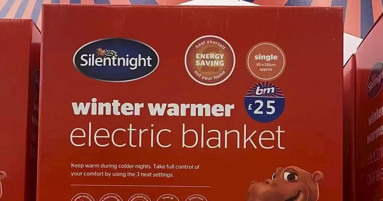 B&M shoppers praise 'fantastic' blanket that costs just 1p an hour to run