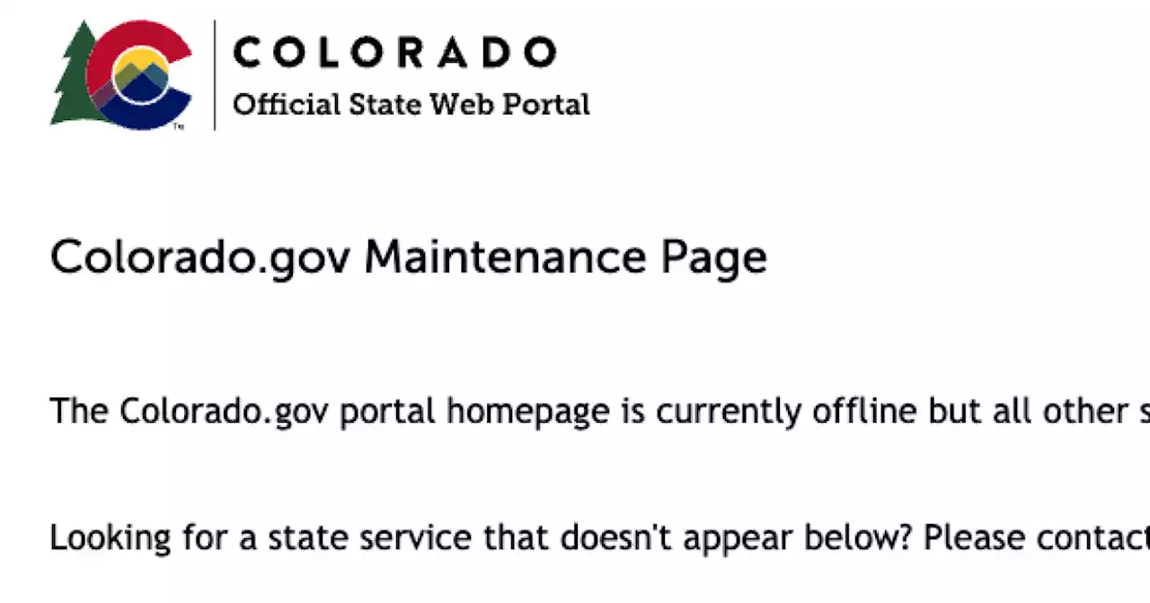 Cyberattack takes down Colorado.gov website, other state websites and services unaffected