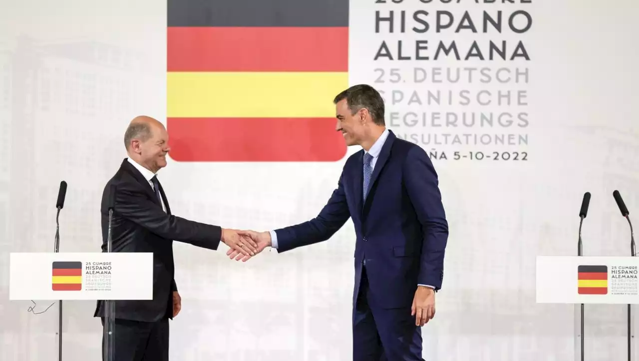 Deutsch-spanisches Regierungstreffen: Olaf Scholz und Pedro Sanchez werben für Gas-Pipeline über die Pyrenäen