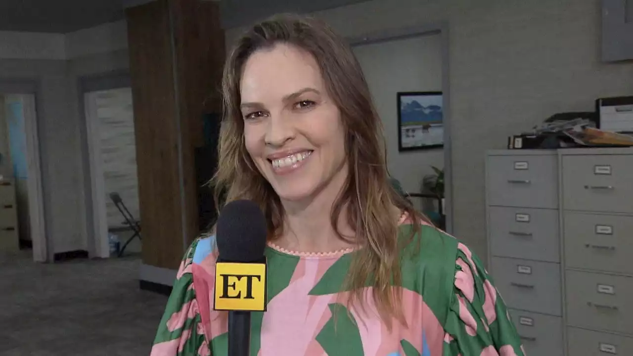 Hilary Swank Takes ET on 'Alaska Daily' Set One Month Before Pregnancy