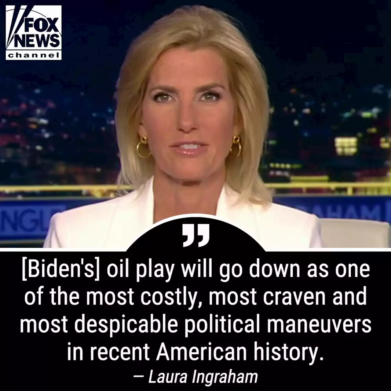 LAURA INGRAHAM: Other countries are controlling our destiny