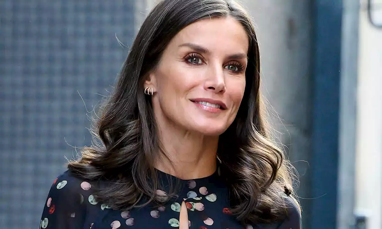 Marks & Spencer has a perfect lookalike for Queen Letizia's printed midi dress