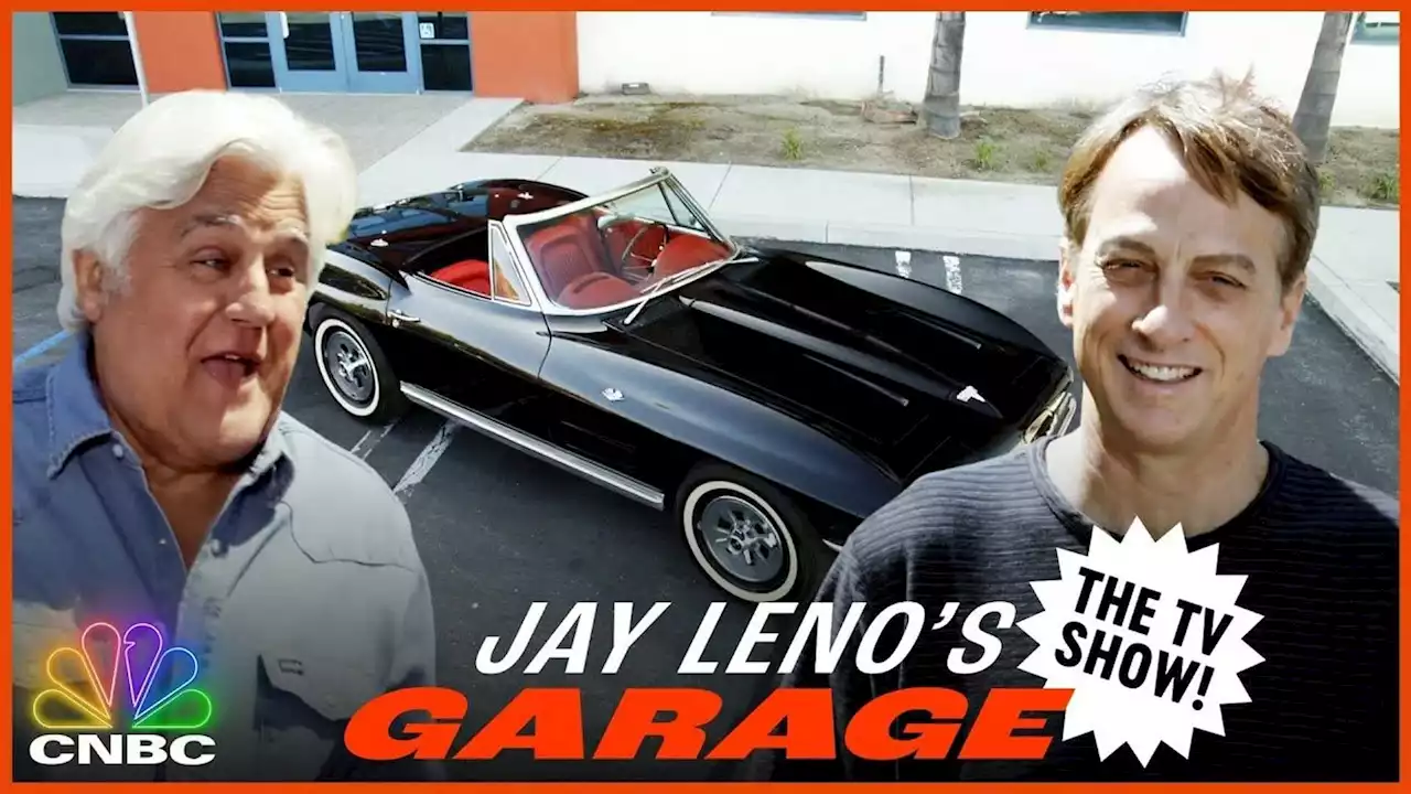 Jay Leno Goes For A Ride In Tony Hawk’s Tesla-Swapped 1964 Corvette