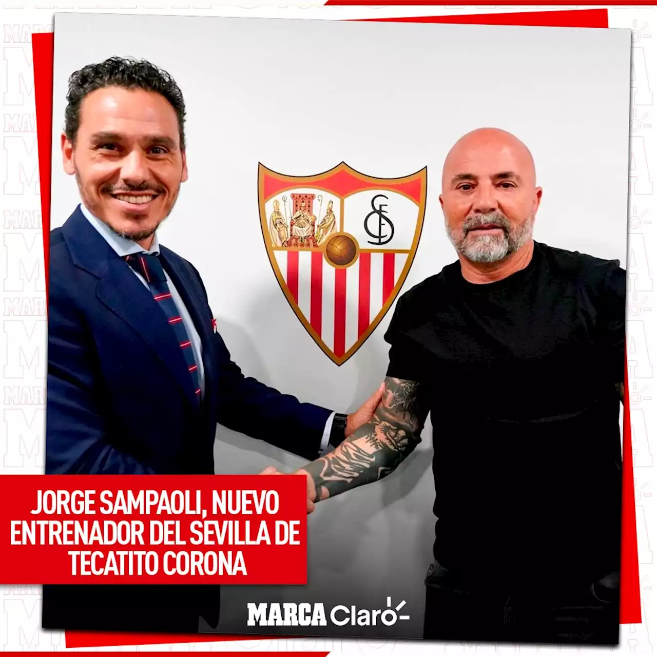 Jorge Sampaoli, nuevo entrenador del Sevilla de Tecatito Corona