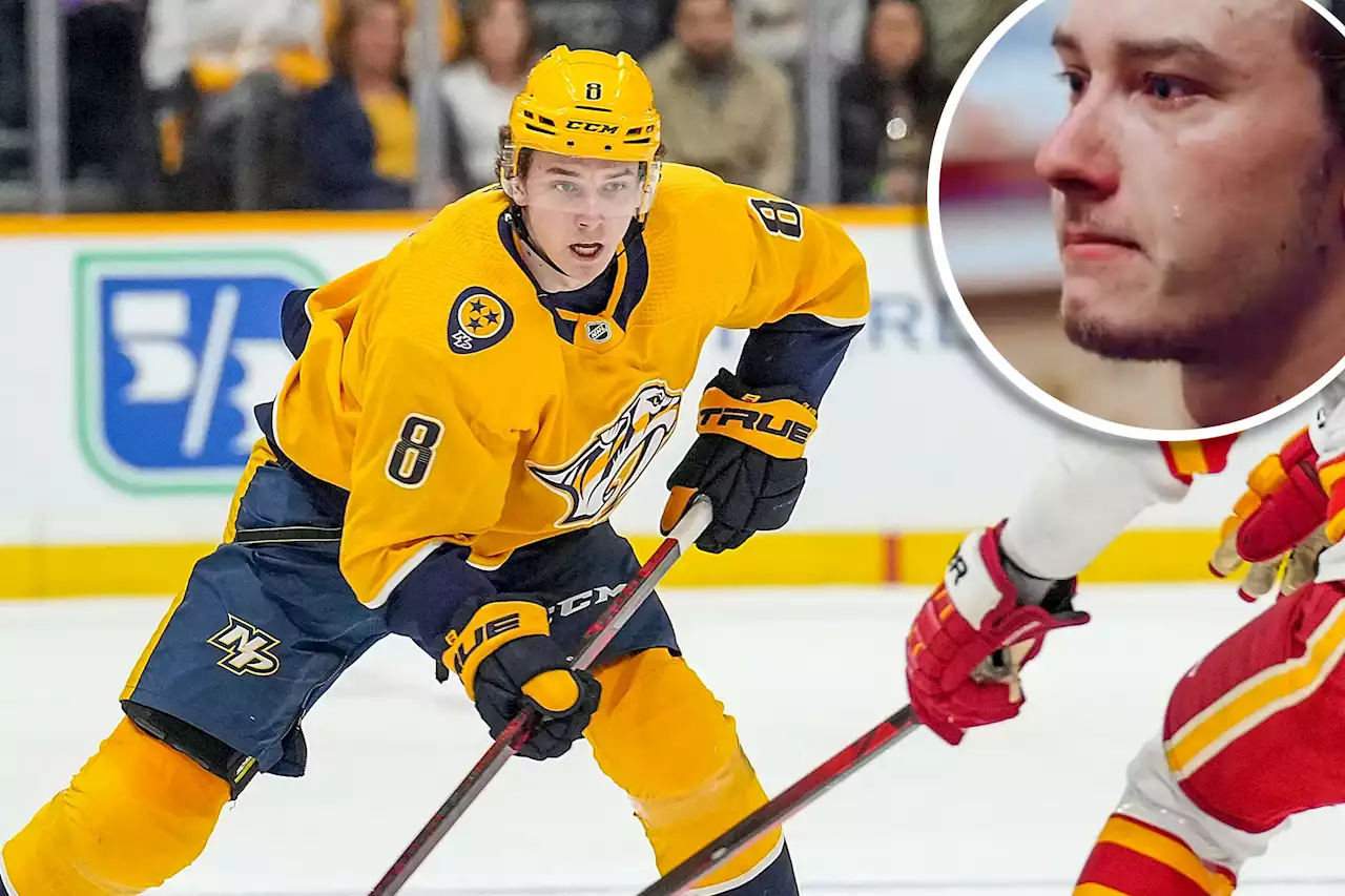 Cody Glass cries tears of joy after inching closer to Predators roster