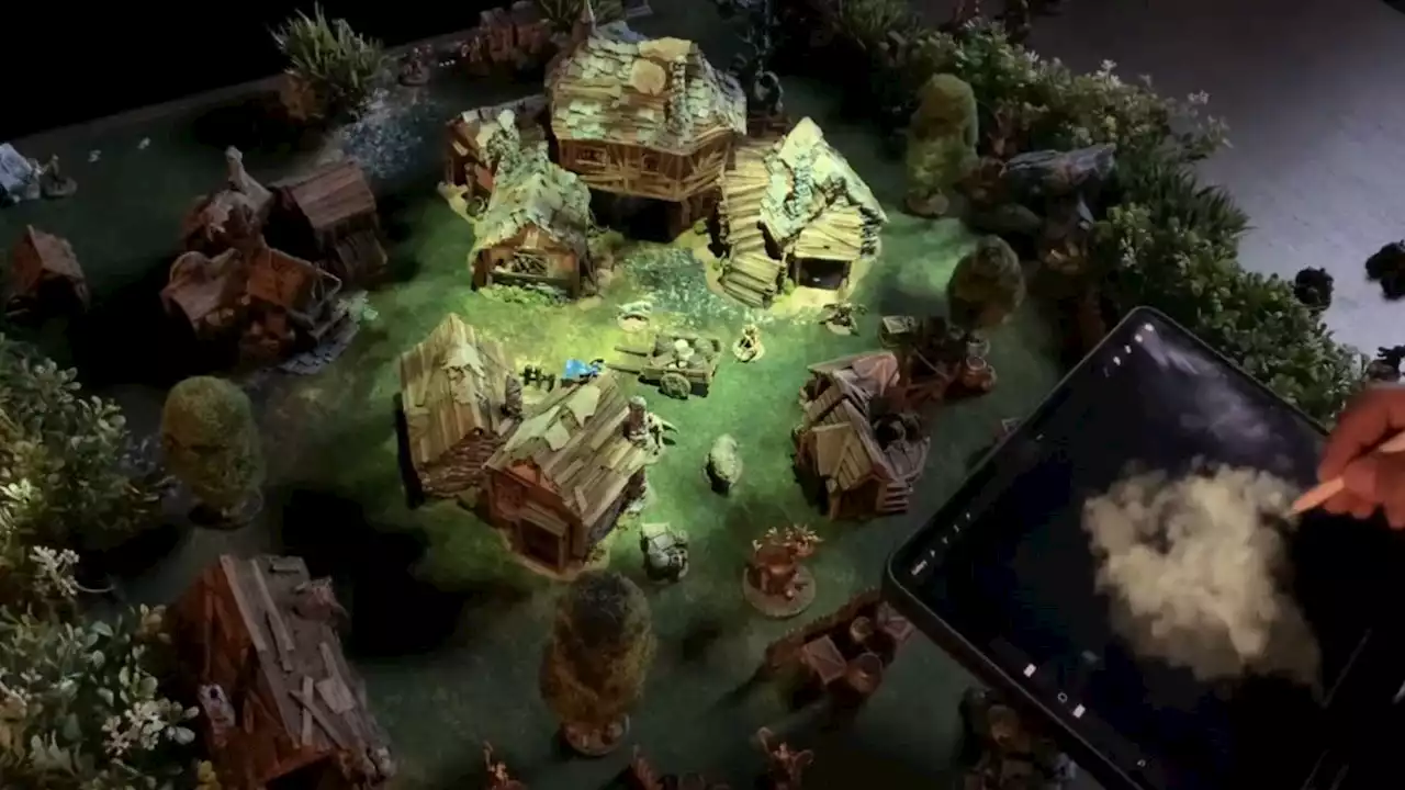 This is one of the coolest tabletop gaming setups I've ever seen