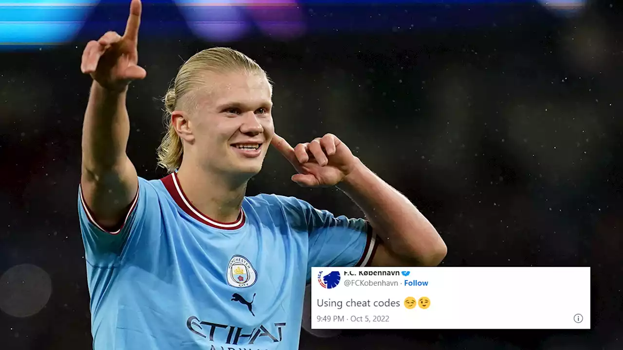 'Vous utilisez un code de triche': le FC Copenhague encense Erling Haaland... après son doublé contre eux (photo)