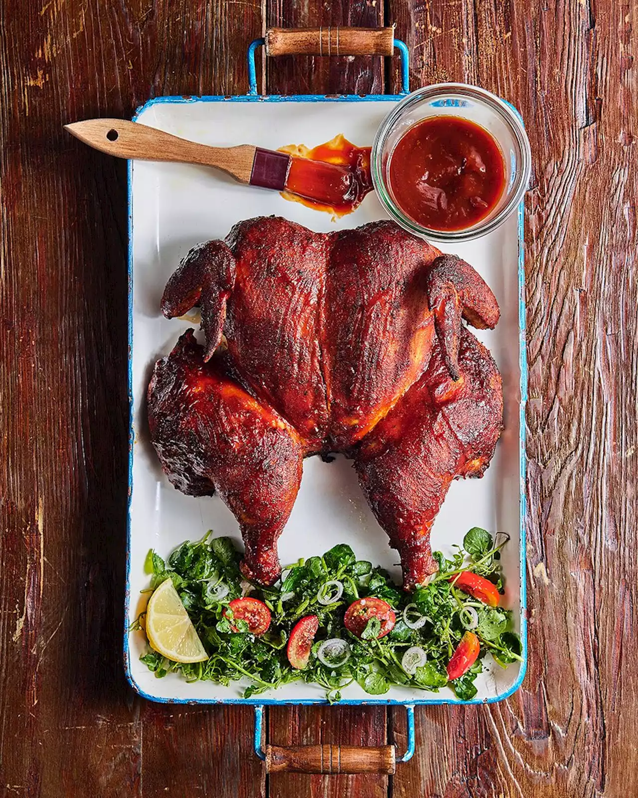 Eitan Bernath’s Smokerless Smoked Chicken with Barbecue Sauce