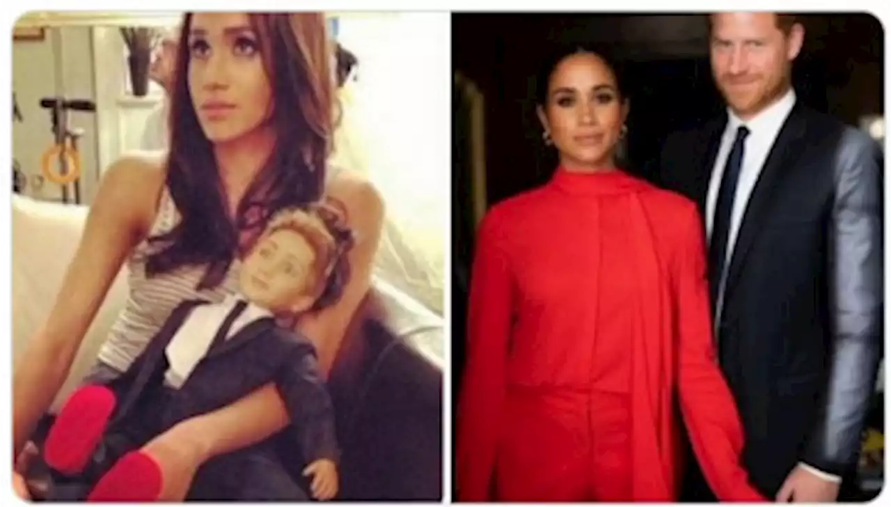 Viral Foto Jadul Meghan Markle Pangku Boneka Mirip Pangeran Harry, Netizen Meledek