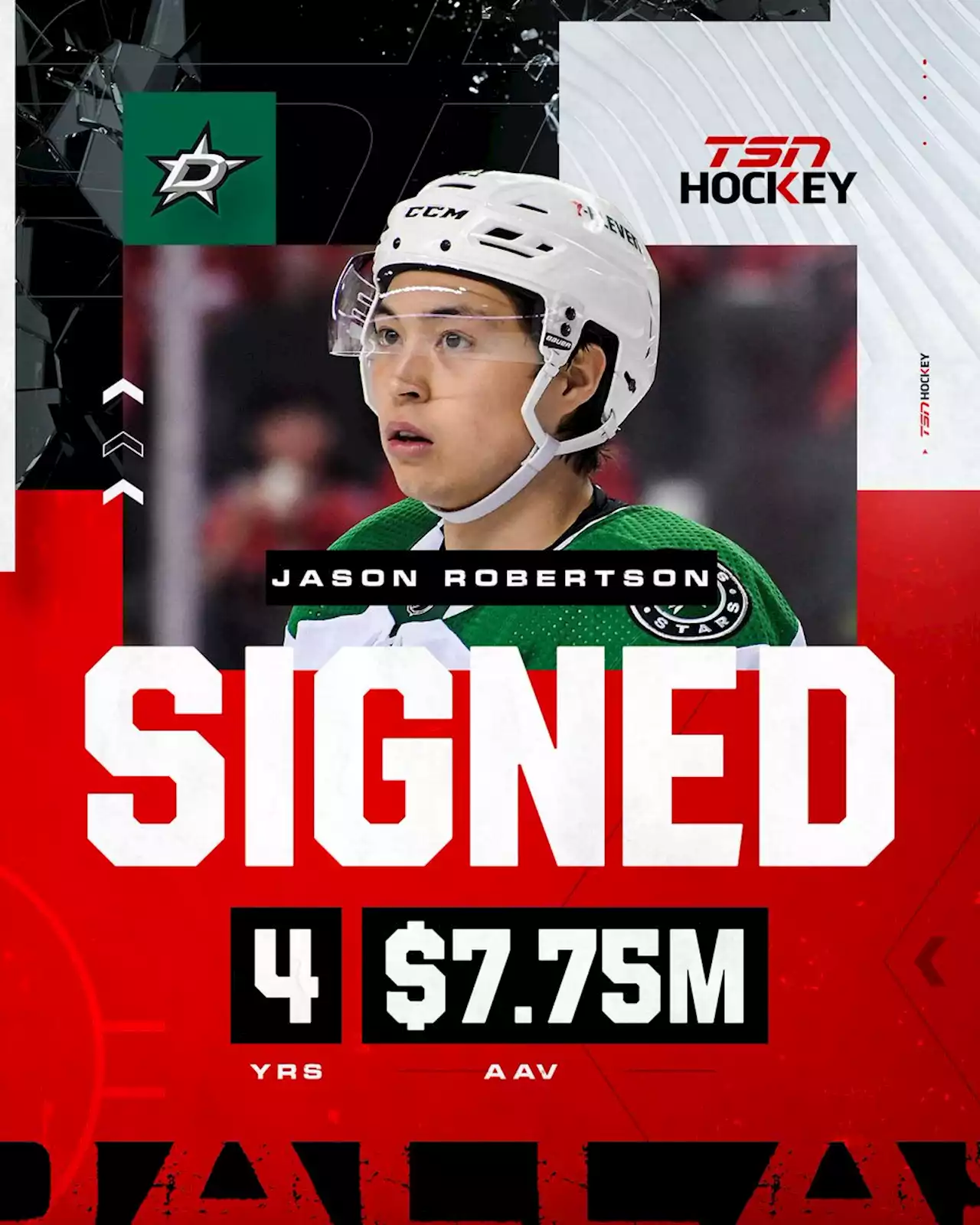 Stars, Robertson reach four-year extension - TSN.ca