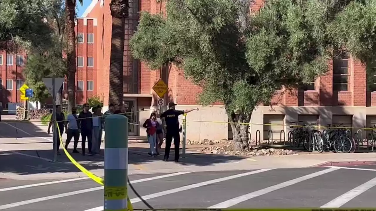 Watch now: Police respond to shooting on U of A campus