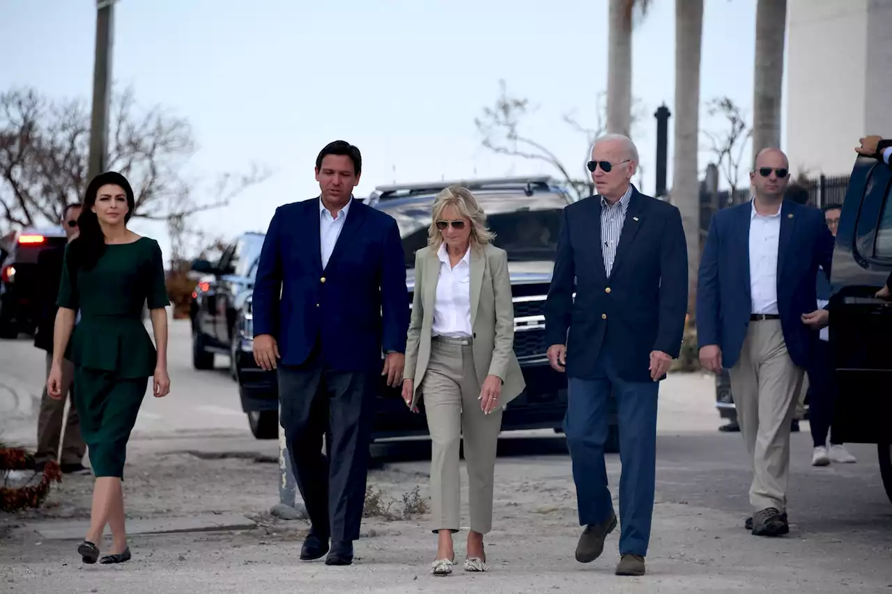 Biden, DeSantis meet in Florida, pledging bipartisanship on Ian relief