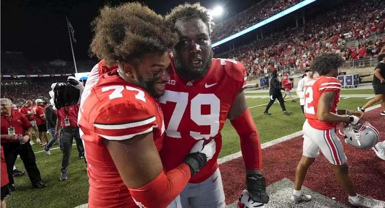 Paris Johnson Jr., Dawand Jones Prospering As Ohio State Offensive Tackle Pairing Through Five Games: 'There's Been Some Good Play'