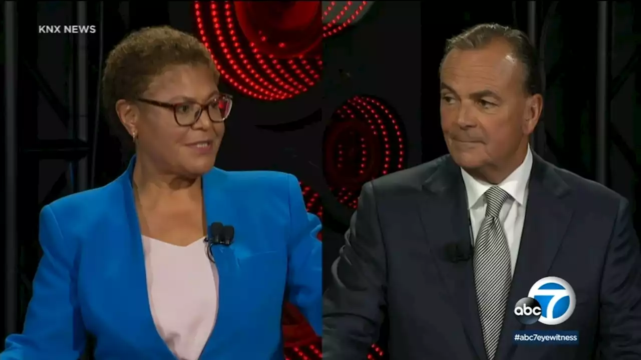 Los Angeles mayor's race: Karen Bass and Rick Caruso clash again in feisty debate