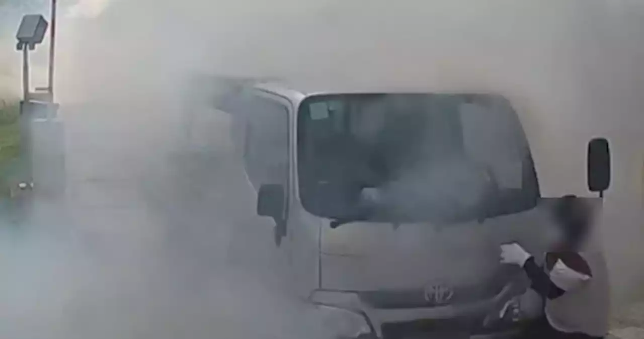 'I almost died on the operating table': Pest exterminator hit by lorry after smoke blocks driver's vision