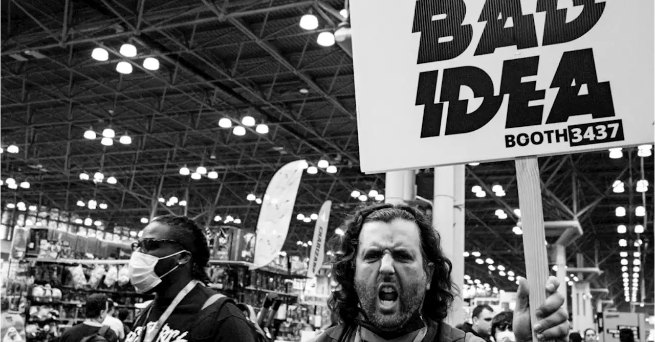 Bad Idea Comics Placard Protests On New York Comic-Con's Show Floor