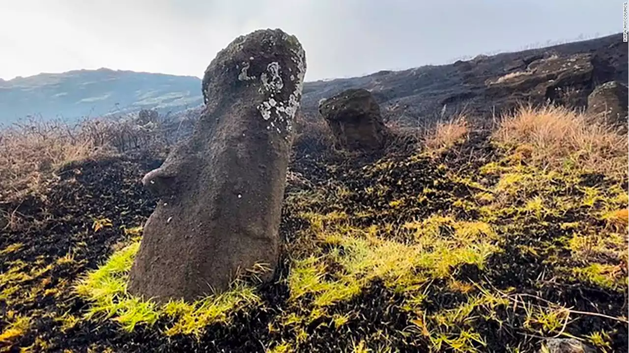 Sacred Easter Island statues suffer 'irreparable damage' after volcano fire