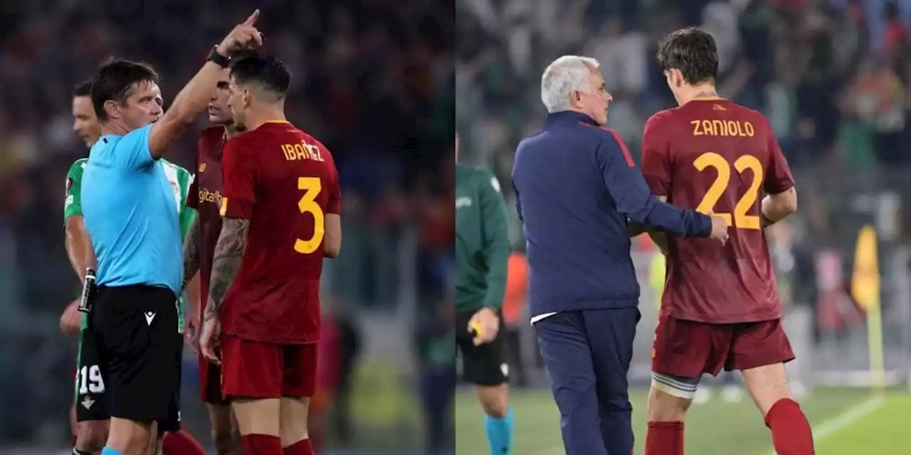 Moviola Roma-Betis: perché è stato espulso Zaniolo