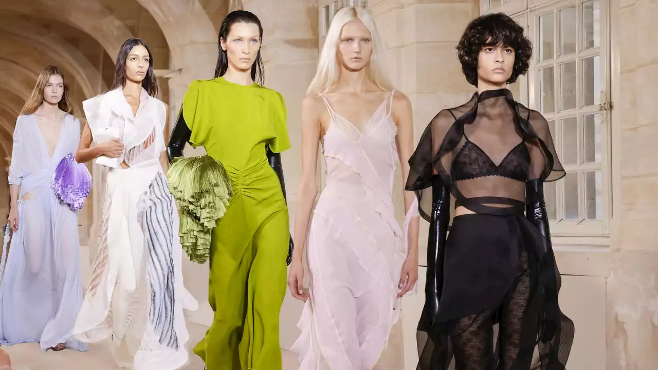 Victoria Beckham showcased some of the most beautiful dresses we've ever seen for her triumphant Paris Fashion Week debut