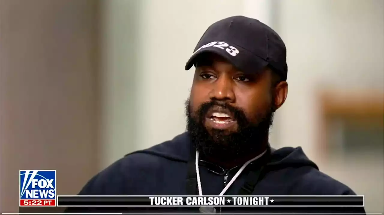 Kanye West Flips Out About Kim Kardashian During Bonkers Tucker Carlson Interview