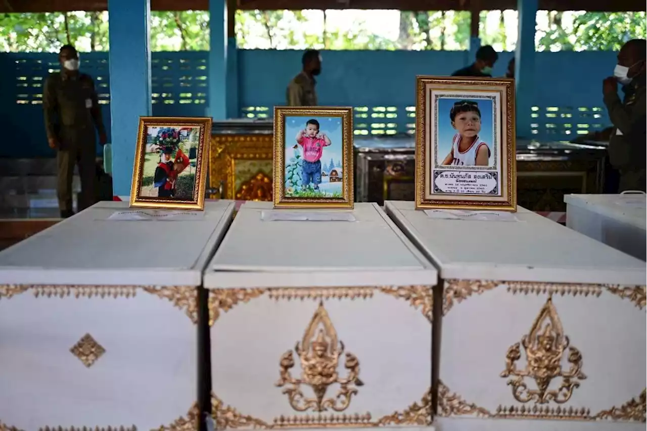 Families mourn Thai nursery dead ahead of king's visit