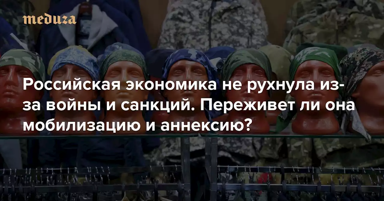 Российская экономика не рухнула из-за войны и санкций. Переживет ли она мобилизацию и аннексию? Спойлер: все очень плохо — Meduza