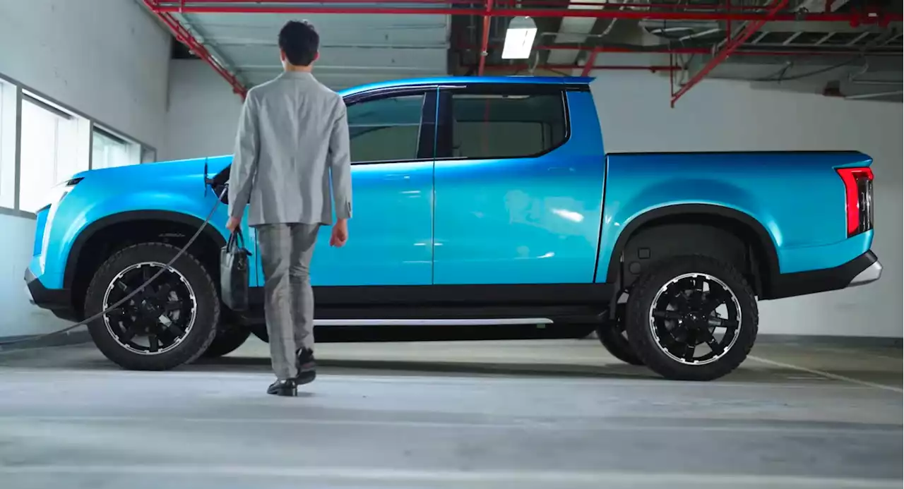 Foxconn's EV brand teases Model V electric pickup truck, Model B compact hatch