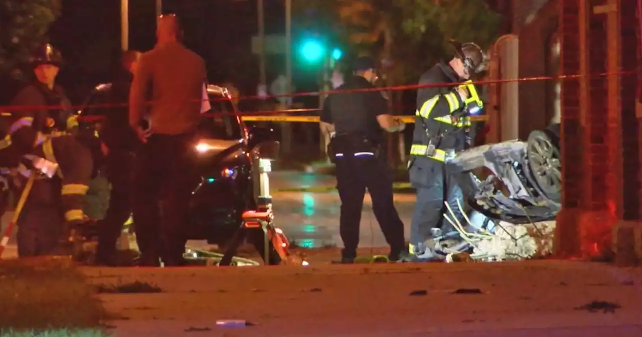 3 dead after car in police pursuit falls 35 feet off Milwaukee bridge and catches fire